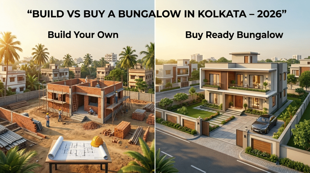 Build vs Buy a Bungalow in Kolkata – Which Is Better in 2026