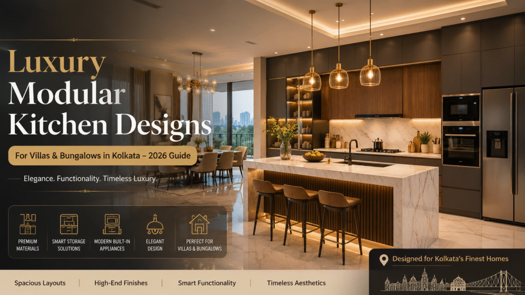 Luxury Modular Kitchen Designs for Villas & Bungalows in Kolkata (2026 Guide)